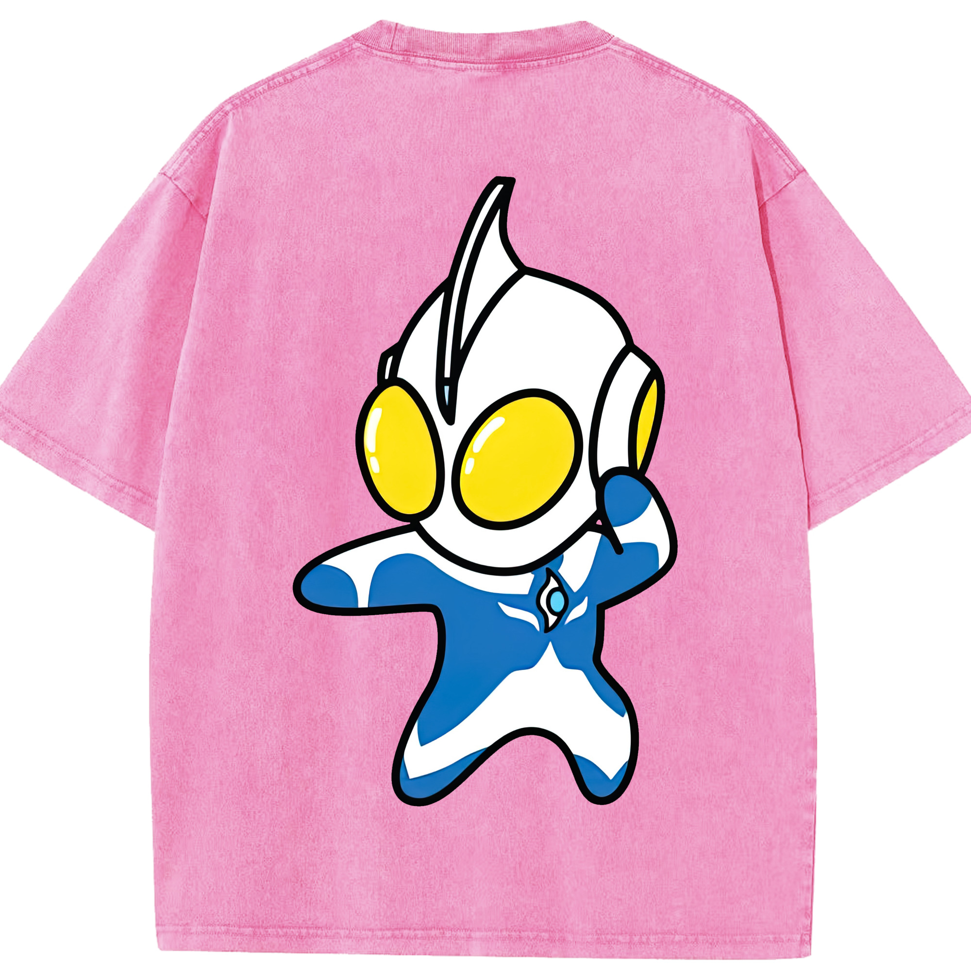 （画像用） ウルトラマン Ultraman 綿100% ヴィンテージ風 半袖Tシャツ（背面プリント）